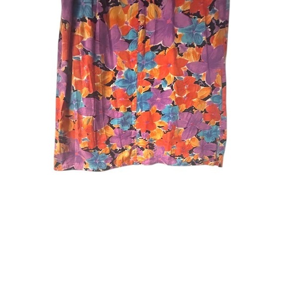 Daffodil By Loungees Tropical Floral Dress XL Sleeveless Orange Vacation Resort - Picture 13 of 16